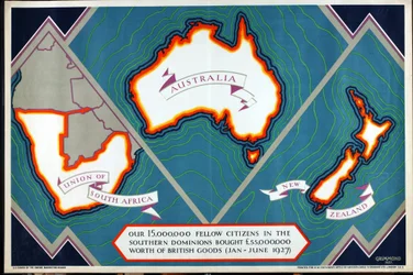Unie van Zuid-Afrika, Australië, Nieuw-Zeeland, uit de serie 