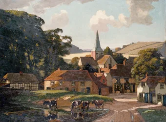 Harting dorp en vijver