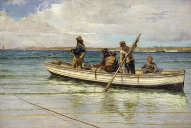 De vangst binnenhalen
