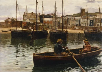 De haven, St. Ives, Cornwall, 1885