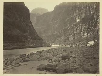 Colorado River, monding van Kanab Wash, kijkend naar het westen, 1872