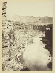 Grand Canyon, Colorado River, Bij Paria Creek, Kijken naar het Westen, 1872