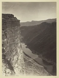 Grand Cañon, Colorado-rivier, bij Paria Creek, kijkend naar het oosten