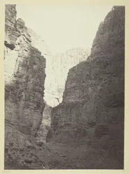 Kalksteenwanden Kanab Wash, Colorado-rivier