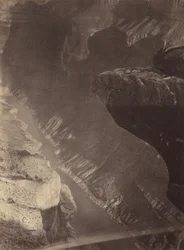 Kijkend naar het zuiden in de Grand Canyon, Colorado River, Sheavwitz Crossing