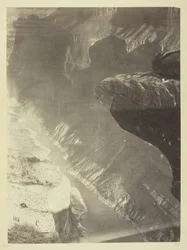 Kijkend naar het Zuiden in de Grand Cañon, Colorado Rivier, Sheavwitz Crossing