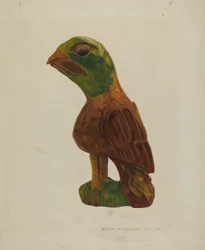 Pa. Duitse Gesneden Vogel, ca. 1939