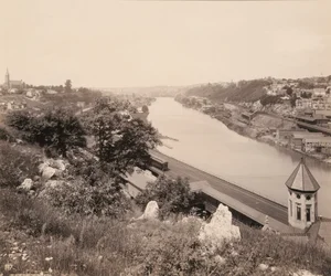 Lehigh Valley vanaf Piccadilly Hill, voor de Lehigh Valley Railroad