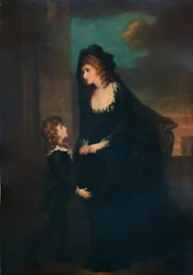 Mevrouw Siddons en Haar Zoon in de Tragedie van Isabella, 1784, 1935