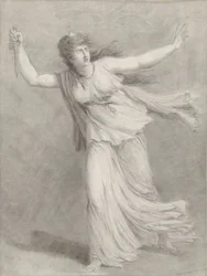 Toneelspeelster Sarah Siddons in de rol van Euphrasia