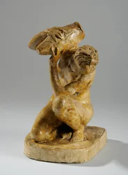 Maquette voor een Beeldje van een Vrouw die Wast