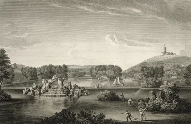 West Wycombe Park, gegraveerd door William Woollett