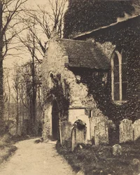 Kerkportaal, Earlham, nabij Norwich, 1857