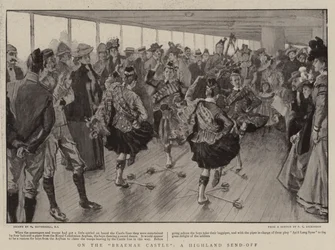 Op de Braemar Castle, een Highland Afscheid