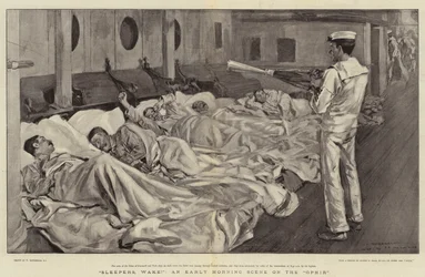 Slapers, Wakker!, een vroege ochtendscène op de Ophir