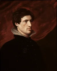 Portret van de Engelse schrijver Charles Lamb