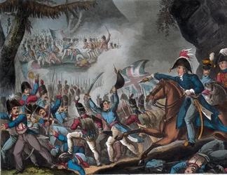 Slag om de Pyreneeën, 27 juli 1813, gedrukt door J.C. Stadler, uitgegeven door Thomas Tegg, 1 april 1818