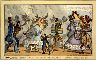 Puff, Puff, het is een tijdperk van puffen, Puff, Puff, Puff, pub. Thos. McLean, Londen, 1827