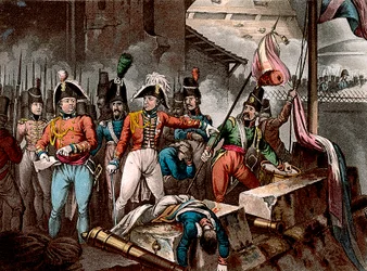 De Hertog van Wellington bij de inname van Ciudad Rodrigo, Spanje, Peninsulaire Oorlog