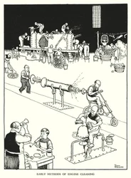 Illustratie voor Railway Ribaldry door W Heath Robinson