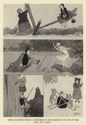 Sommige gelegenheden waarbij een heer niet wordt verwacht zijn stoel af te staan aan een dame