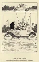 De Water Coupe, een elegant klein autootje voor het gemak van vissers