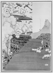 Uitzicht op de Oorlog vanuit Zwitserland, uit 