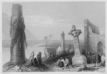 Oude Kruis, Clonmacnoise (gravure)