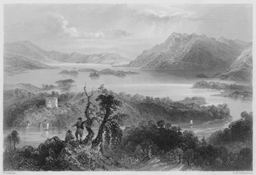 Hazlewood en Lough Gill, Sligo (gravure)