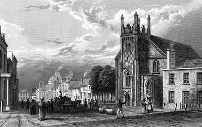 Billericay, Essex, gegraveerd door Henry Wallis, 1833