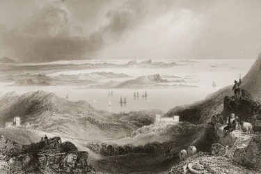 Clifden Castle, Connemara, County Galway, uit 
