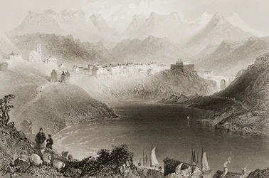 Clifden, Connemara, County Galway, Ierland, uit 