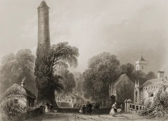Clondalkin, County Dublin, Ierland, uit 