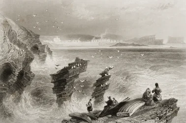 Kilkee, County Clare, Ierland, uit 