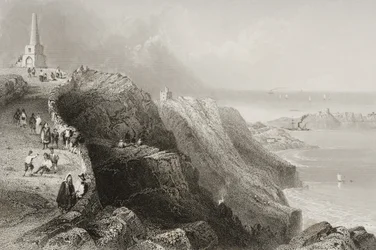 Killiney Hill, County Dublin, Ierland, uit 