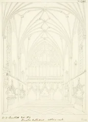 Lady Chapel van de kathedraal van Bristol, kijkend naar het oosten