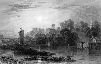 Maldon, Essex, gegraveerd door Henry Adlard, 1831