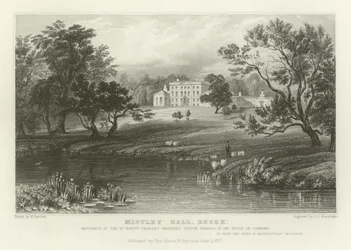 Mistley Hall, Essex, Residentie van de Zeer Eerwaarde Charles Manners Sutton, Spreker van het Lagerhuis