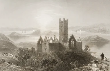 Roserk Abbey, County Mayo, Ierland, uit 