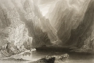 De Kloof van Dunloe, County Killarney, Ierland, uit 