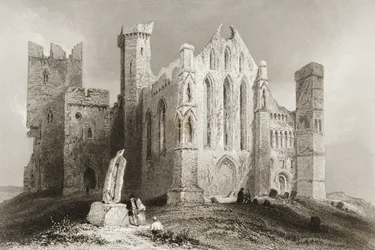 De rots van Cashel, County Tipperary, Ierland, uit 
