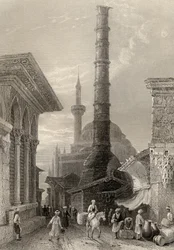 De Tchernberle Tash, Constantinopel, Istanbul, Turkije, gegraveerd door J. Carter