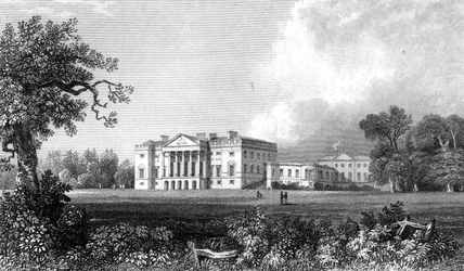 Thorndon Hall, Essex, gegraveerd door Henry Adland, 1831