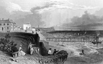 Walton on the Naze, Essex, gegraveerd door William Tombleson, 1832