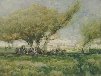 Een zigeunerkamp