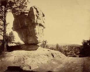 Evenwichtige rots, Garden of the Gods, Colorado