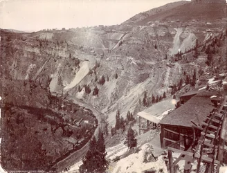 Gilman en Eagle River Canyon, ca. 1880-90