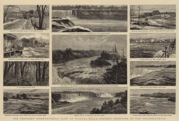 Het Voorgestelde Internationale Park bij de Niagara Watervallen, Huidige Toestand van de Buurt