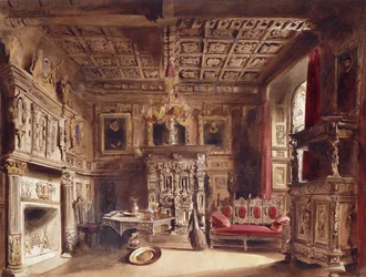 Een kamer in een oud herenhuis