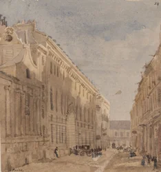 Begin van de Koningsstallen, Parijs, c.1828